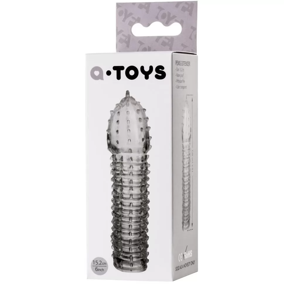 ПРОЗРАЧНАЯ ЗАКРЫТАЯ НАСАДКА НА ПЕНИС TOYFA A-TOYS. Вид 8.