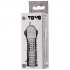 ПРОЗРАЧНАЯ НАСАДКА С РЕЛЬЕФОМ НА ПЕНИС A-TOYS. Вид 10.