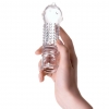 ПРОЗРАЧНАЯ НАСАДКА С РЕЛЬЕФОМ НА ПЕНИС A-TOYS. Вид 3.