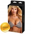БЮСТГАЛЬТЕР ИЗ ЗОЛОТИСТЫХ КРИСТАЛЛОВ ALL RHINESTONE BRA. Вид 1.