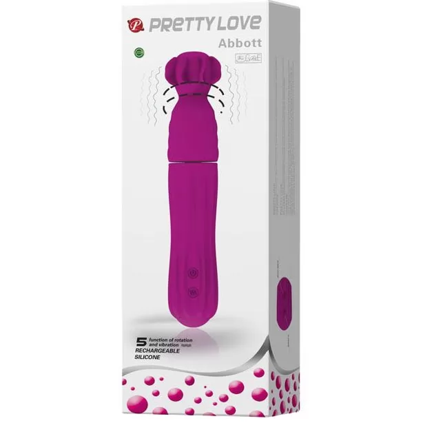 ВИБРАТОР С РОТАЦИЕЙ ГОЛОВКИ PRETTY LOVE ABBOTT. Вид 5.