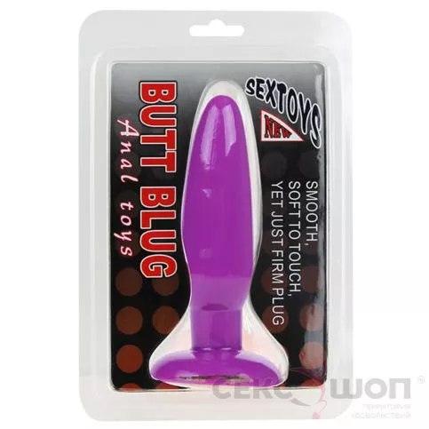 АНАЛЬНАЯ ПРОБКА BUTT BLUG (ФИОЛЕТОВАЯ). Вид 3.