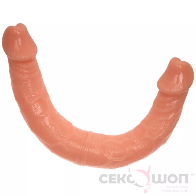 ДВУХГОЛОВЫЙ ФАЛЛОИМИТАТОР С ГИБКИМ ХРЕБТОМ DOUBLE DONG 14. Вид 2.