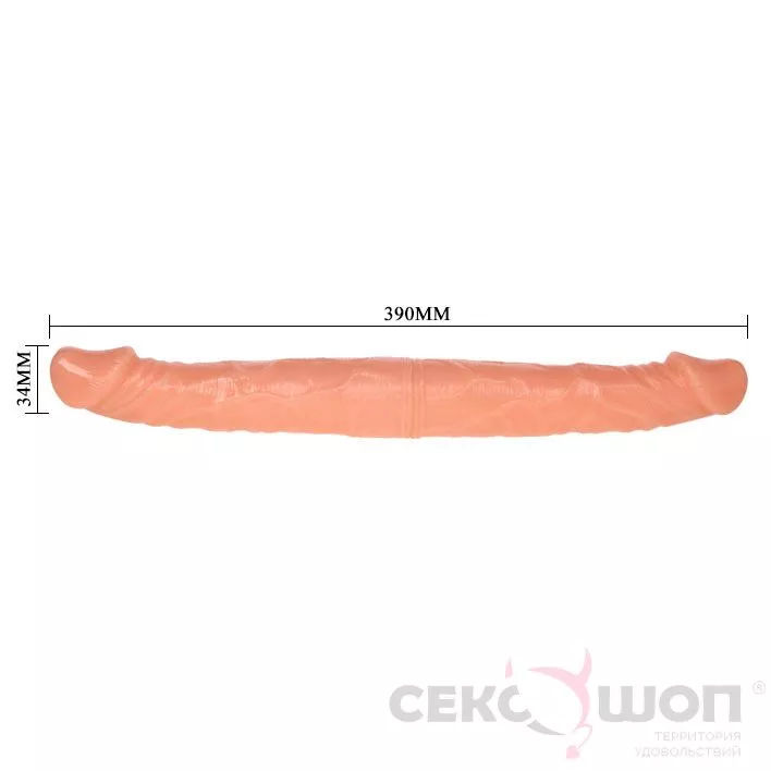 ДВУХГОЛОВЫЙ ФАЛЛОИМИТАТОР С ГИБКИМ ХРЕБТОМ DOUBLE DONG 14. Вид 4.