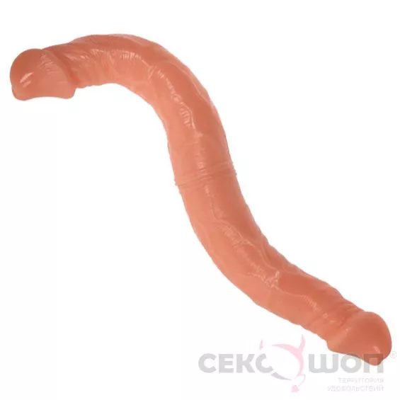 ДВУХГОЛОВЫЙ ФАЛЛОИМИТАТОР С ГИБКИМ ХРЕБТОМ DOUBLE DONG 14. Вид 1.