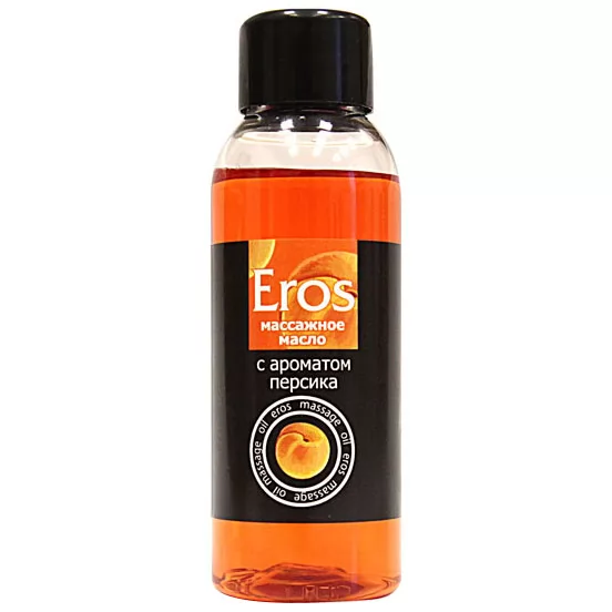 МАССАЖНОЕ МАСЛО EROS EXOTIC С АРОМАТОМ ПЕРСИКА (50 МЛ). Вид 1.