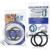 НАБОР ИЗ ДВУХ КОЛЕЦ РАЗНОГО ДИАМЕТРА SILICONE COCK RING SET. Вид 3.