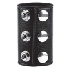 ЧЁРНАЯ УТЯЖКА НА КНОПКАХ 100% PVC STRAP WITH METAL SNAP. Вид 1.
