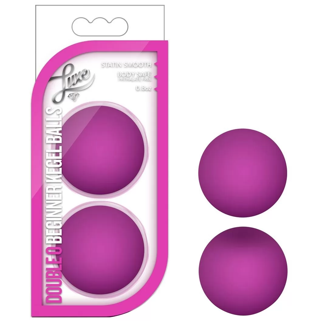 РОЗОВЫЕ ВАГИНАЛЬНЫЕ ШАРИКИ DOUBLE O BEGINNER KEGEL BALLS. Вид 2.
