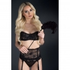 СТЕК С БОЛЬШИМ ЧЁРНЫМ ПЕРОМ LARGE FEATHER TICKLER (65 СМ). Вид 2.