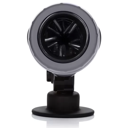 СЕРЫЙ МАСТУРБАТОР С ВИБРАЦИЕЙ APOLLO HYDRO POWER STROKER. Вид 2.
