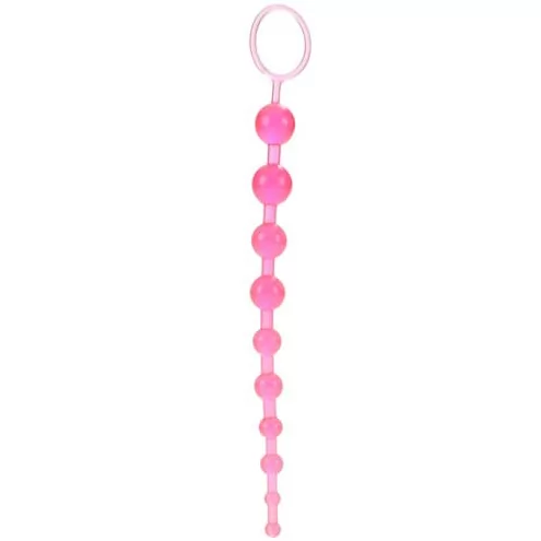 РОЗОВАЯ АНАЛЬНАЯ ЦЕПОЧКА X-10 BEADS. Вид 2.