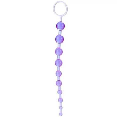ФИОЛЕТОВАЯ АНАЛЬНАЯ ЦЕПОЧКА X-10 BEADS. Вид 2.