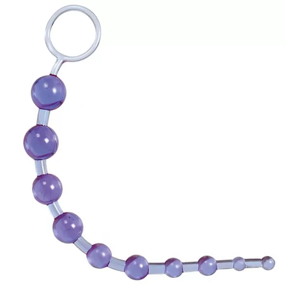ФИОЛЕТОВАЯ АНАЛЬНАЯ ЦЕПОЧКА X-10 BEADS. Вид 1.
