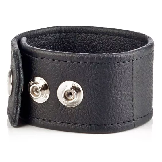 КОЖАНАЯ УТЯЖКА ДЛЯ ПЕНИСА DOUBLE WIDE LEATHER STRAP. Вид 1.