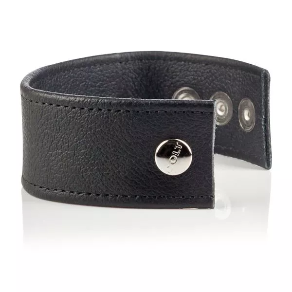 КОЖАНАЯ УТЯЖКА ДЛЯ ПЕНИСА DOUBLE WIDE LEATHER STRAP. Вид 4.