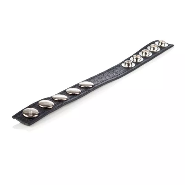 КОЖАНАЯ УТЯЖКА ДЛЯ ПЕНИСА ADJUSTABLE 5 SNAP LEATHER STRAP. Вид 4.