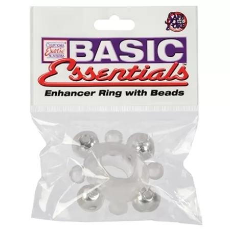 ЭРЕКЦИОННОЕ КОЛЬЦО С БУСИНАМИ BASIC ENHANCER. Вид 2.