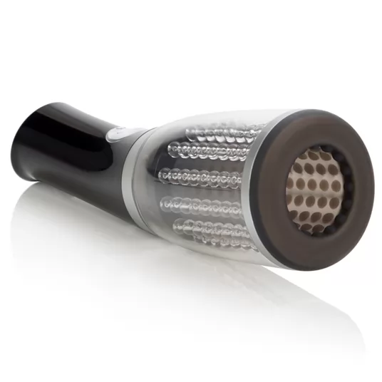 ЧЕРНЫЙ МАСТУРБАТОР С РОТАЦИЕЙ ROTATOR MASTURBATOR. Вид 3.