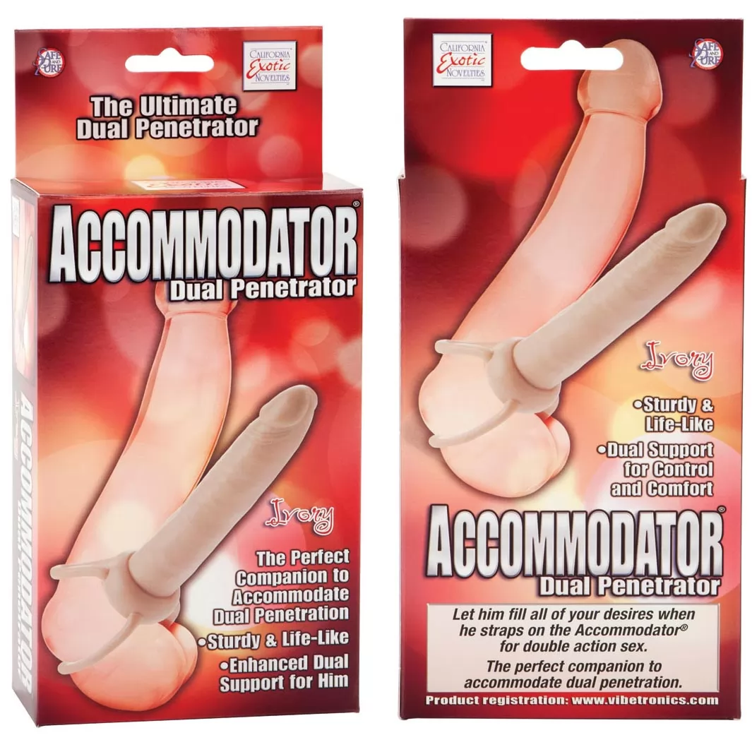 ТЕЛЕСНАЯ НАСАДКА НА ПЕНИС ACCOMMODATOR DUAL PENETRATORS. Вид 5.
