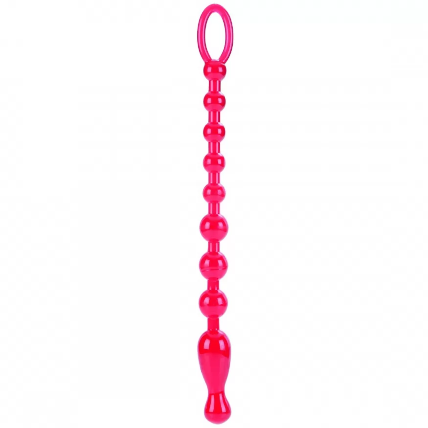 КРАСНАЯ АНАЛЬНАЯ ЦЕПОЧКА COLT MAX BEADS. Вид 4.