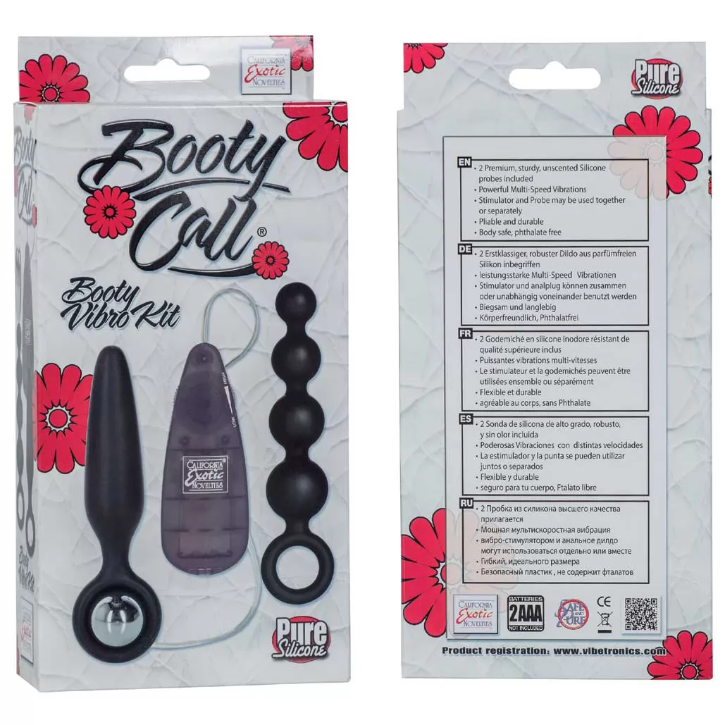 НАБОР АНАЛЬНЫХ ВИБРАТОРОВ BOOTY CALL BOOTY VIBRO KIT. Вид 2.