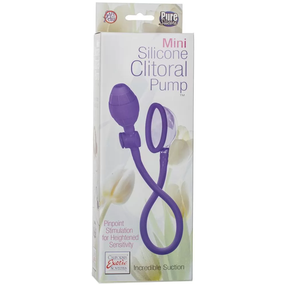 ФИОЛЕТОВАЯ ПОМПА ДЛЯ КЛИТОРА MINI SILICONE CLITORAL PUMP. Вид 4.