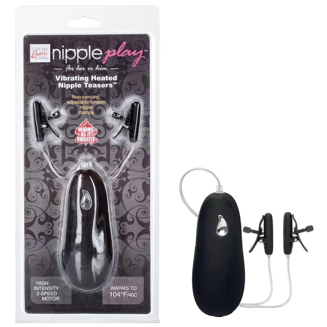 ЗАЖИМЫ НА СОСКИ С НАГРЕВОМ И ВИБРАЦИЕЙ HEATED NIPPLE TEASERS. Вид 2.