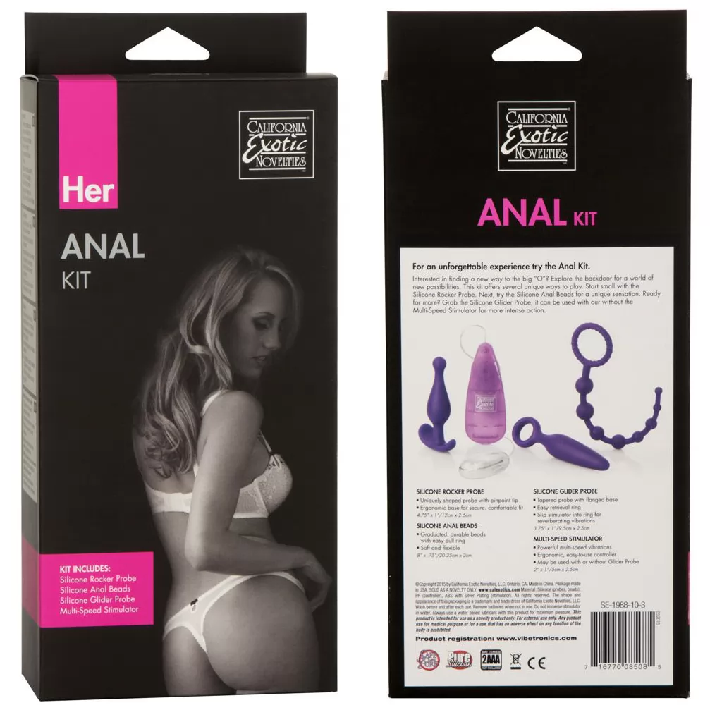 НАБОР ДЛЯ АНАЛЬНОЙ СТИМУЛЯЦИИ HER ANAL KIT. Вид 3.