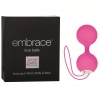 РОЗОВЫЕ ВАГИНАЛЬНЫЕ ВИБРОШАРИКИ EMBRACE. Вид 1.