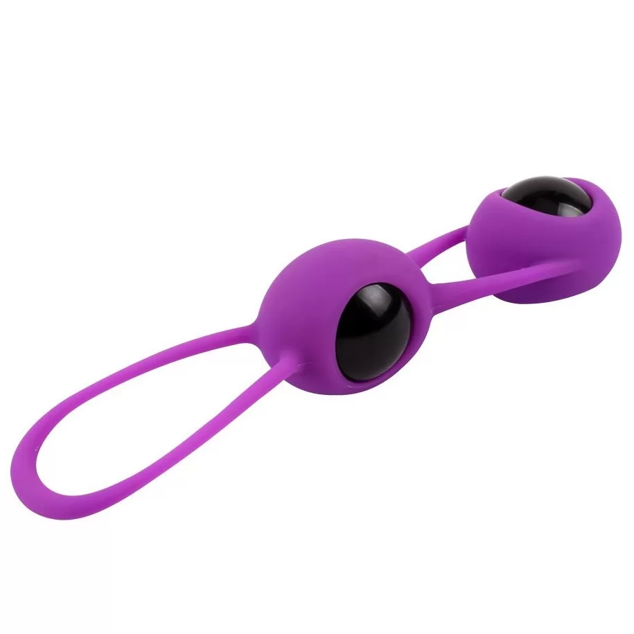 ФИОЛЕТОВЫЕ ВАГИНАЛЬНЫЕ ШАРИКИ GEISHA BALLS. Вид 1.