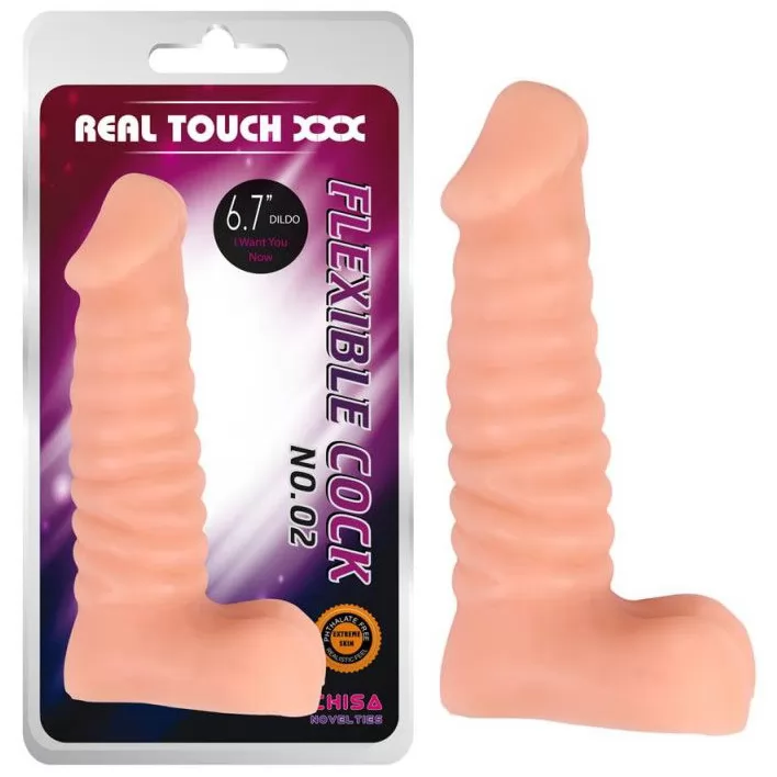 ТЕЛЕСНЫЙ ФАЛЛОИМИТАТОР FLEXIBLE COCK NO.02. Вид 1.