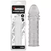 ПРОЗРАЧНАЯ НАСАДКА НА ПЕНИС EXTRA TEXTURE SLEEVE 16,2 СМ (ПЛЮС 4 СМ). Вид 2.