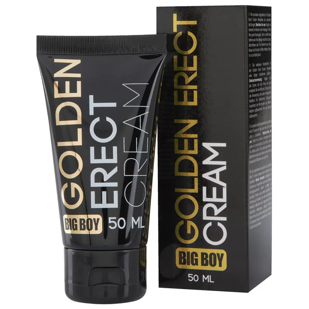 КРЕМ ДЛЯ ЭРЕКЦИИ BIG BOY GOLDEN ERECT CREAM (50 МЛ). Вид 1.