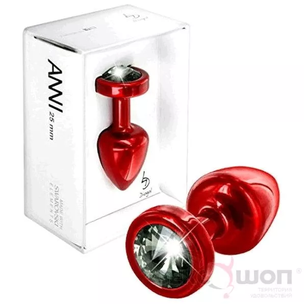 МАЛЕНЬКАЯ АНАЛЬНАЯ ПРОБКА СО СТРАЗОМ ANNI ROUND RED Т1 BLACK. Вид 2.