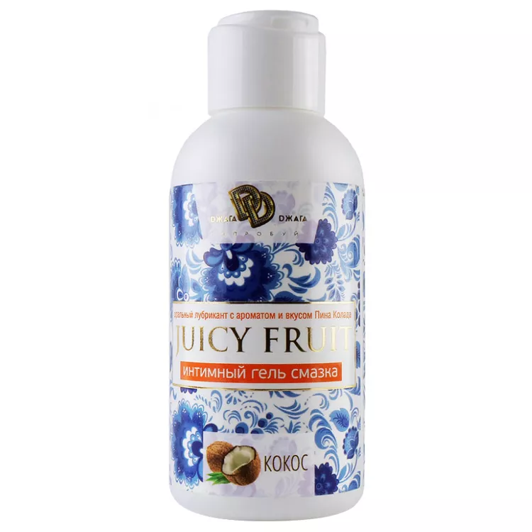 ОРАЛЬНЫЙ ЛУБРИКАНТ JUICY FRUIT СО ВКУСОМ КОКОСА (100 МЛ). Вид 1.