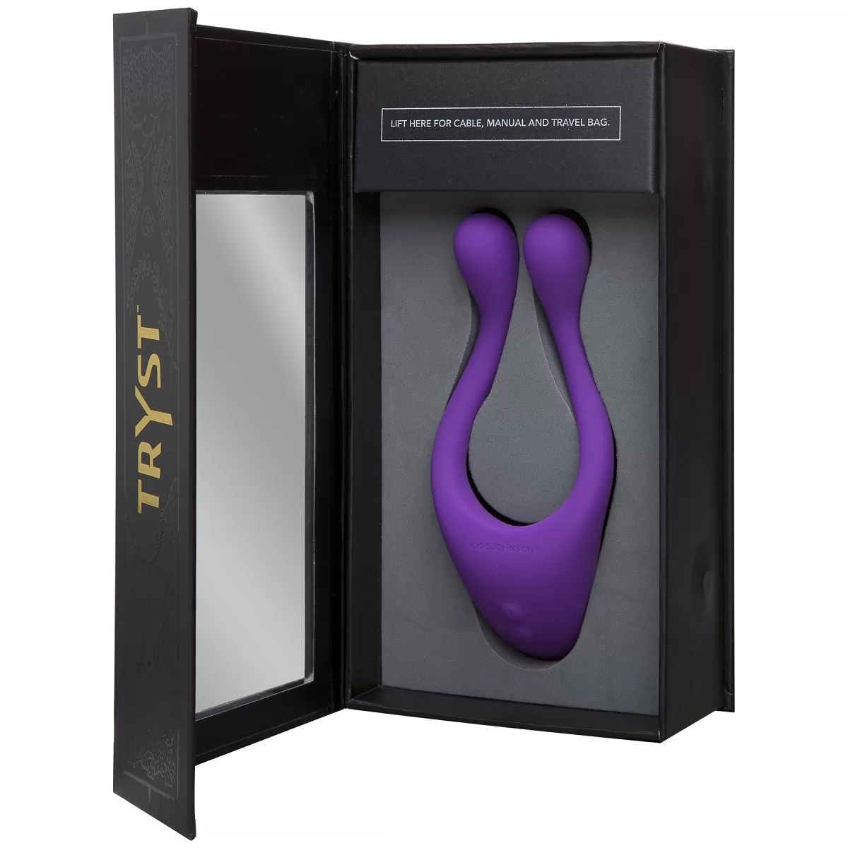 ФИОЛЕТОВЫЙ ВИБРАТОР ДЛЯ ПАР TRYST MULTI EROGENOUS ZONE MASSAGER. Вид 6.