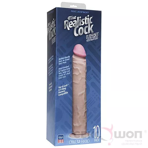 БОЛЬШОЙ РЕАЛИСТИЧНЫЙ ФАЛЛОИМИТАТОР THE REALISTIC COCK 10. Вид 4.