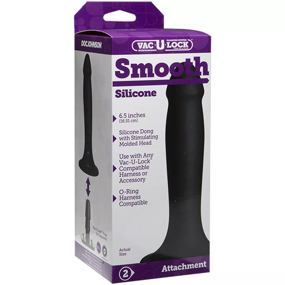ЧЕРНАЯ НАСАДКА VAC-U-LOCK SMOOTH 16,5 СМ. Вид 2.