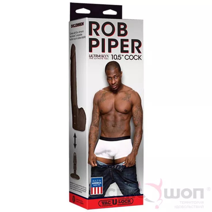 ДЛИННЫЙ ТОНКИЙ ФАЛЛОИМИТАТОР РЕАЛИСТИК ROB PIPER. Вид 3.