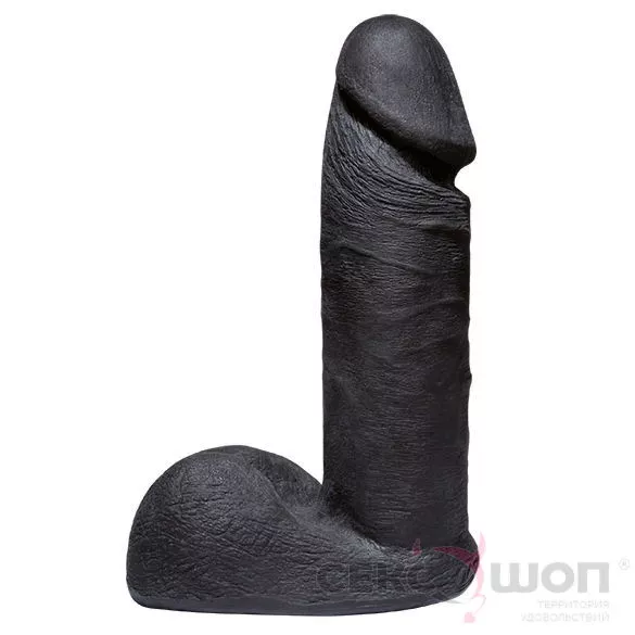 ФАЛЛОИМИТАТОР С МОШОНКОЙ VAC-U-LOCK UR3 COCK 6 (ЧЕРНЫЙ). Вид 1.