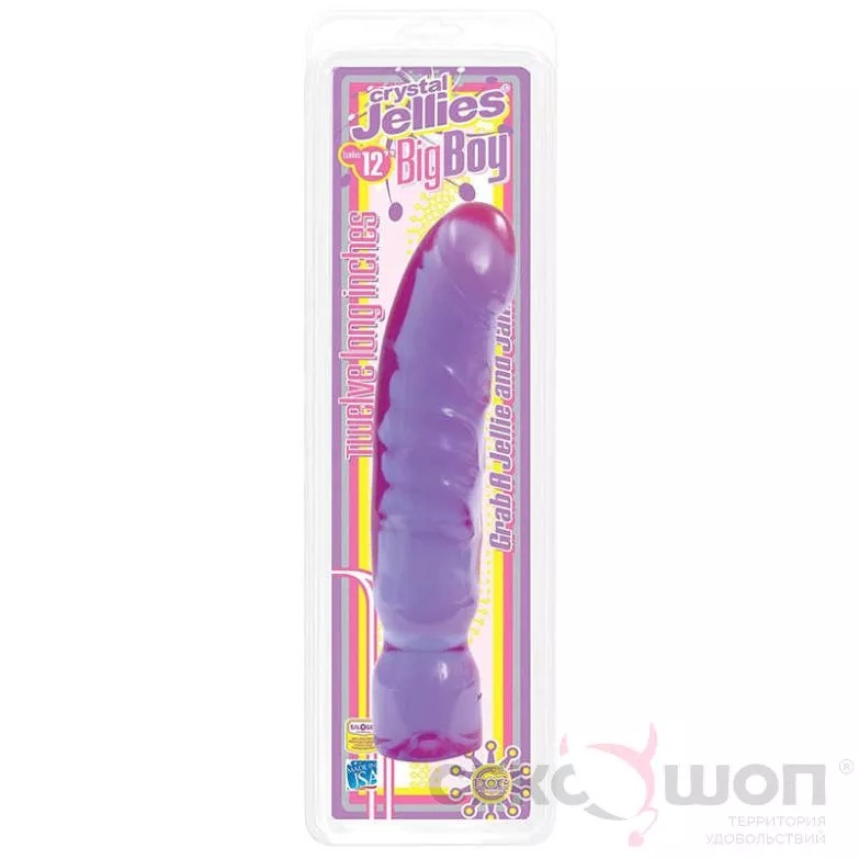 ГИГАНТСКИЙ ФАЛЛОИМИТАТОР CRYSTAL JELLIES 12 BIG BOY. Вид 2.
