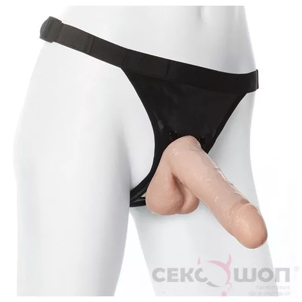 КЛАССИЧЕСКИЙ СТРАПОН REALISTIC COCK ULTRA HARNESS 7. Вид 1.