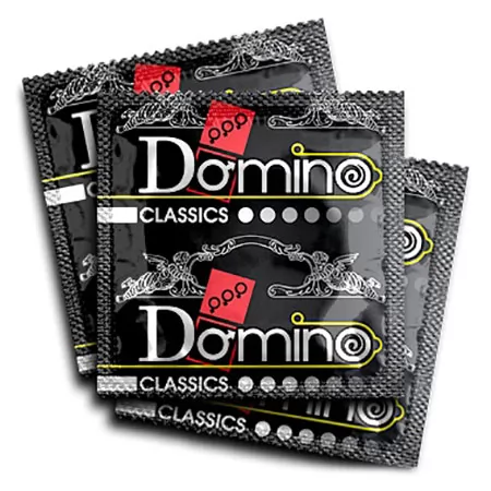 СУПЕРТОНКИЕ ПРЕЗЕРВАТИВЫ DOMINO «ТОНЧАЙШИЕ» (3 ШТ.). Вид 2.