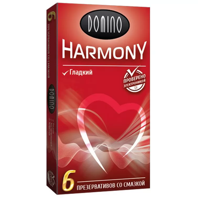 ГЛАДКИЕ ПРЕЗЕРВАТИВЫ DOMINO HARMONY (6 ШТ.). Вид 1.
