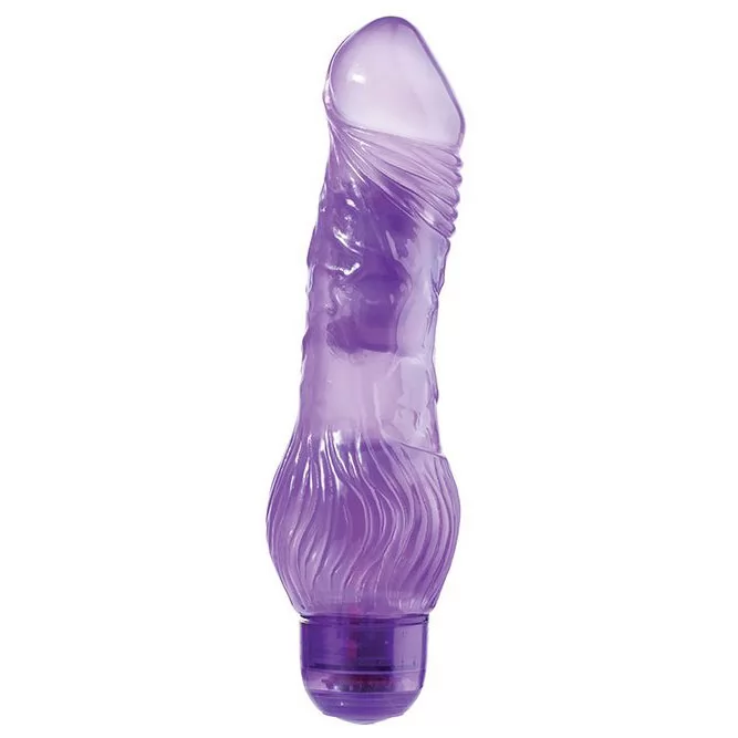 ГЕЛЕВЫЙ ВИБРАТОР JELLY JOY 7INCH 10 RHYTHMS PURPLE. Вид 1.