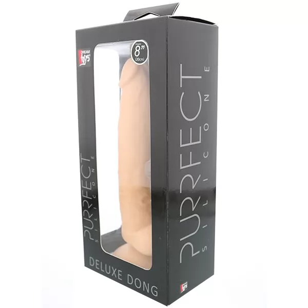 ТЕЛЕСНЫЙ ФАЛЛОИМИТАТОР PURRFECT SILICONE DELUXE DONG 8INCH (20 СМ). Вид 2.