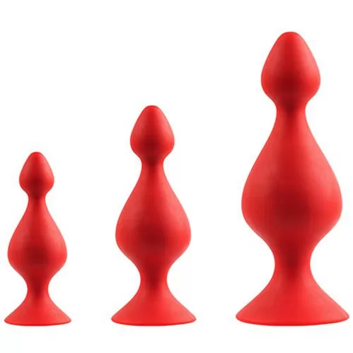 НАБОР ИЗ 3-Х АНАЛЬНЫХ ВТУЛОК MENZSTUFF 3-PIECE ANAL PAWN SET. Вид 1.