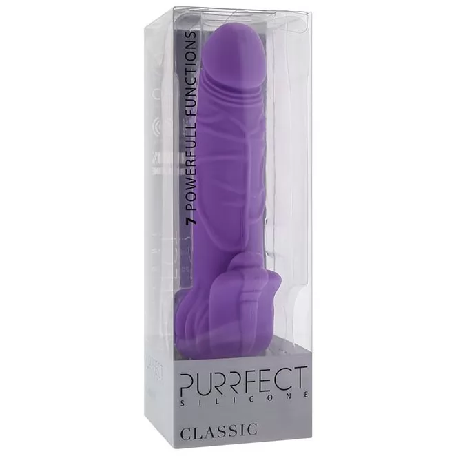 ВИБРАТОР PURRFECT SILICONE CLASSIC PURPLE (ФИОЛЕТОВЫЙ). Вид 2.