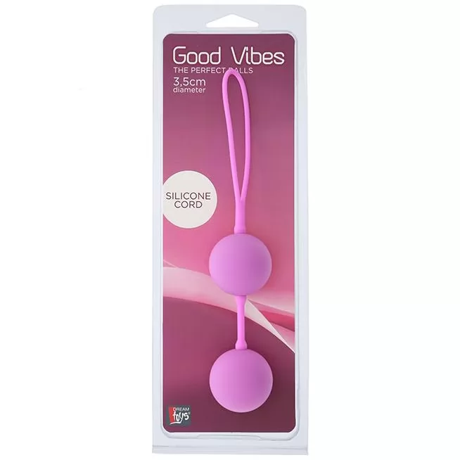 ВАГИНАЛЬНЫЕ ШАРИКИ GOOD VIBES THE PERFECT BALLS PINK. Вид 2.